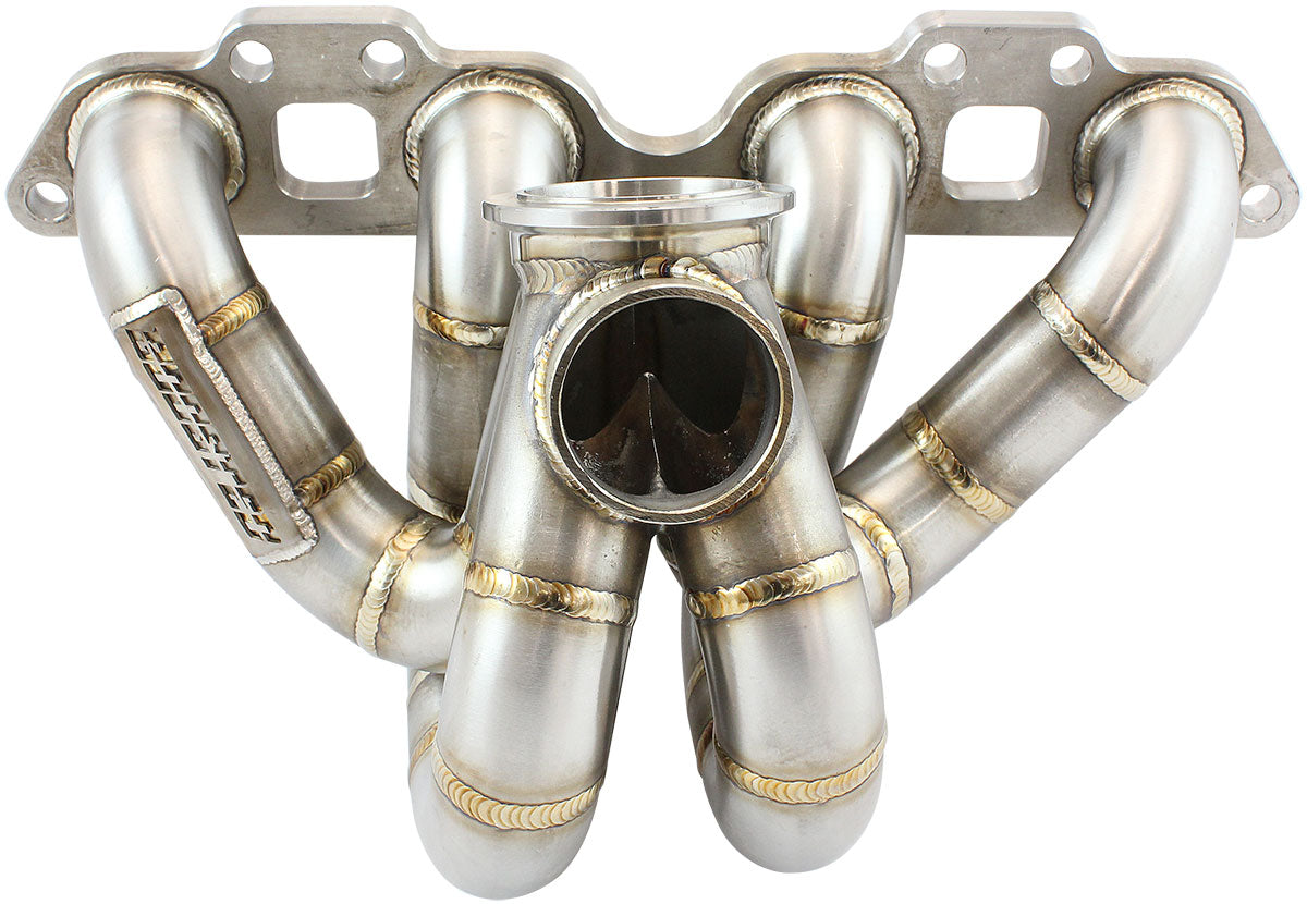 Boosted Nissan SR20 V-Band High Mount Stainless Steel Turbo Manifold   Suits Boosted AF8080-1016 V-Band Flange, Fits Boosted 4849 up to 6862, fits 45mm External Wastegate