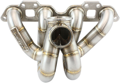 Boosted Nissan SR20 V-Band High Mount Stainless Steel Turbo Manifold   Suits Boosted AF8080-1016 V-Band Flange, Fits Boosted 4849 up to 6862, fits 45mm External Wastegate