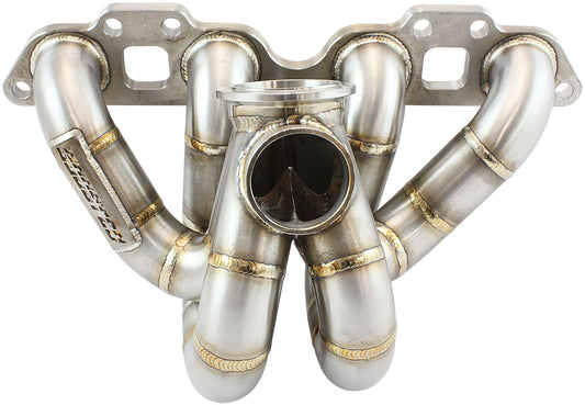 Boosted Nissan SR20 V-Band High Mount Stainless Steel Turbo Manifold   Suits Boosted AF8080-1016 V-Band Flange, Fits Boosted 4849 up to 6862, fits 45mm External Wastegate