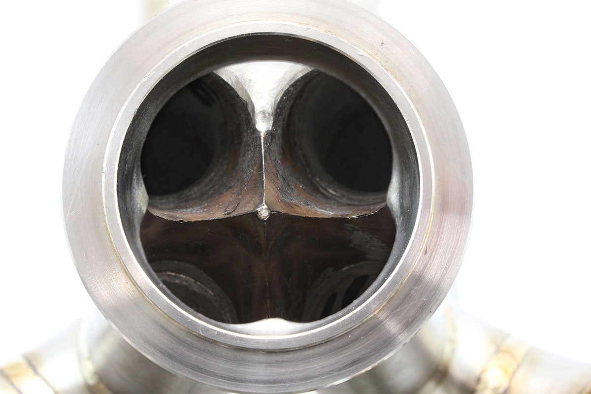 Boosted Nissan SR20 V-Band High Mount Stainless Steel Turbo Manifold   Suits Boosted AF8080-1016 V-Band Flange, Fits Boosted 4849 up to 6862, fits 45mm External Wastegate