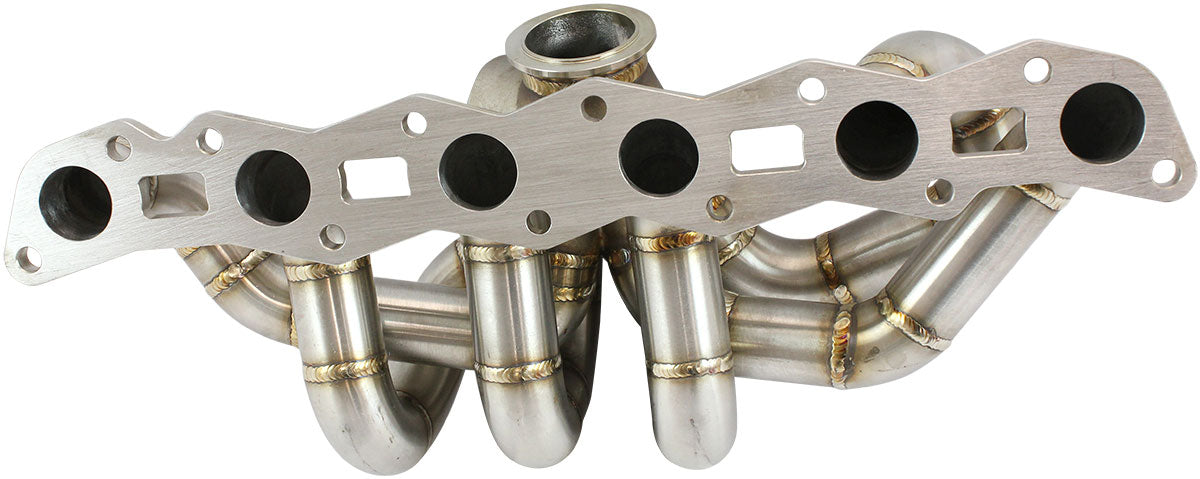 Boosted Nissan RB30 V-Band Stainless Steel Turbo Manifold   Suits Boosted AF8080-1016 V-Band Flange, Fits Boosted 4849 up to 6862, fits 50mm External Wastegate