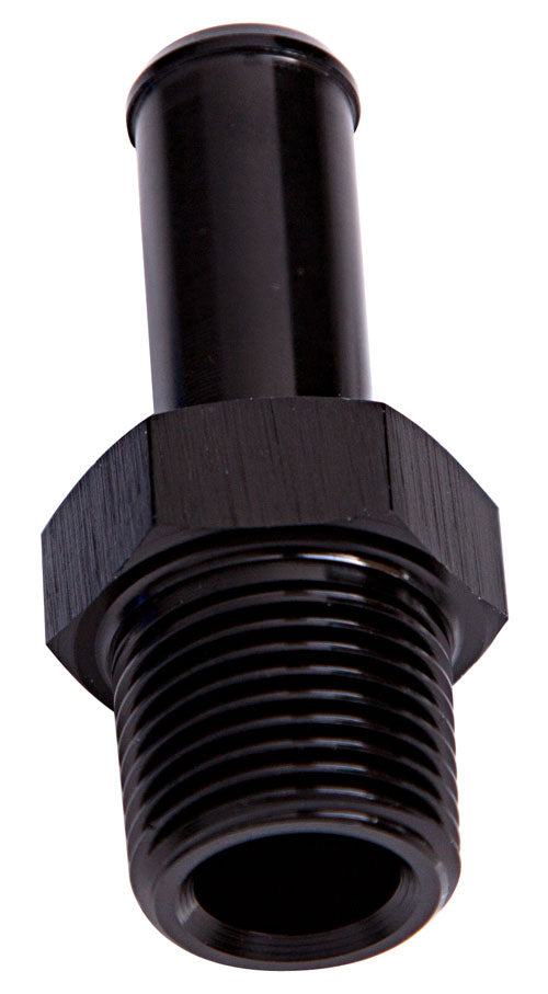 Male NPT to Barb Straight Adapter 1/8" to 5/16"   Black Finish