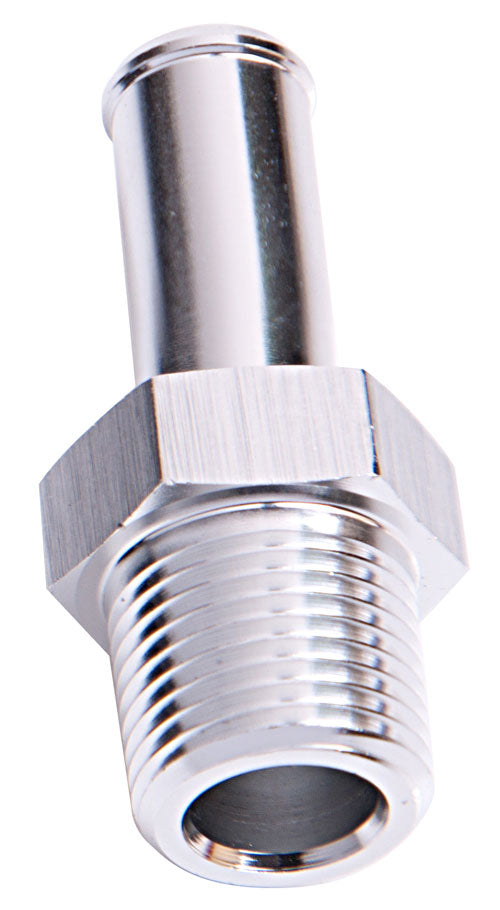 Male NPT to Barb Straight Adapter 3/4" to 3/4"   Silver Finish