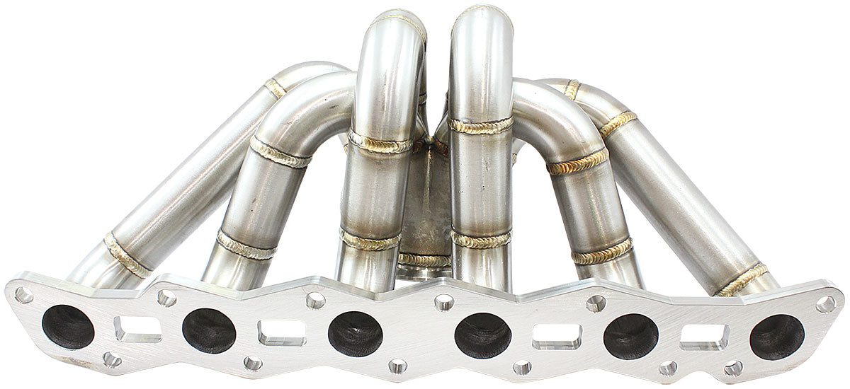Boosted Nissan RB30 V-Band Stainless Steel Manifold   Suits High Mount GT40-GT45 Turbo, with 50mm External Wastegate Flange