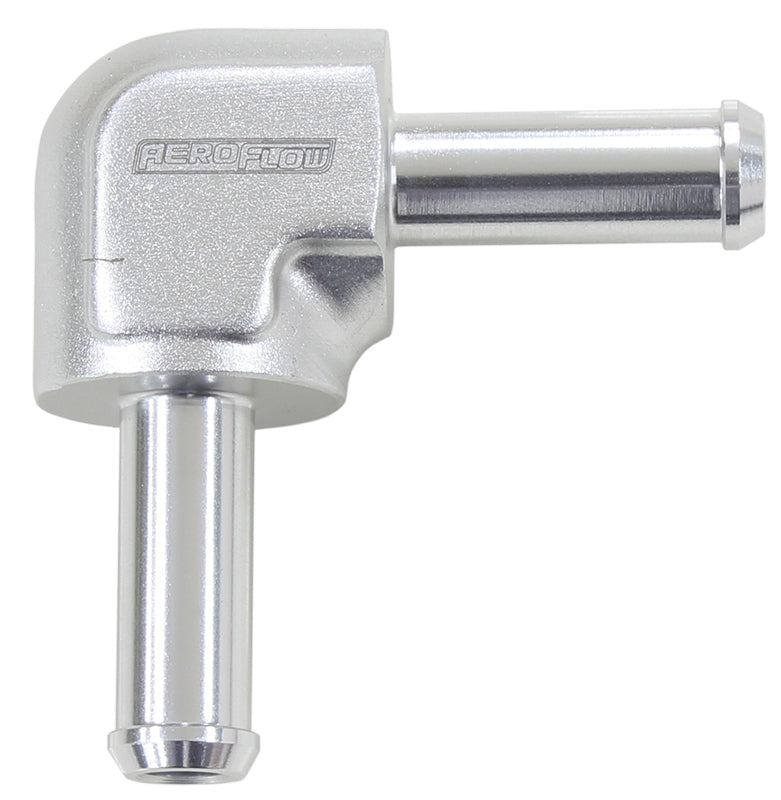 90° Barb To Barb Hose Joiner - Silver   1/2" (12.7mm)