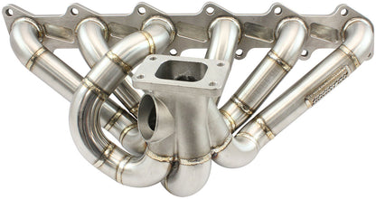 Boosted Ford Barra T3 Turbo Stainless Steel Manifold   Suits High Mount GT30-GT35 Turbo, with 50mm External Wastegate Flange