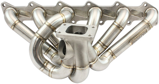 Boosted Ford Barra T3 Turbo Stainless Steel Manifold   Suits High Mount GT30-GT35 Turbo, with 50mm External Wastegate Flange