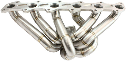 Boosted Ford Barra T3 Turbo Stainless Steel Manifold   Suits High Mount GT30-GT35 Turbo, with 50mm External Wastegate Flange