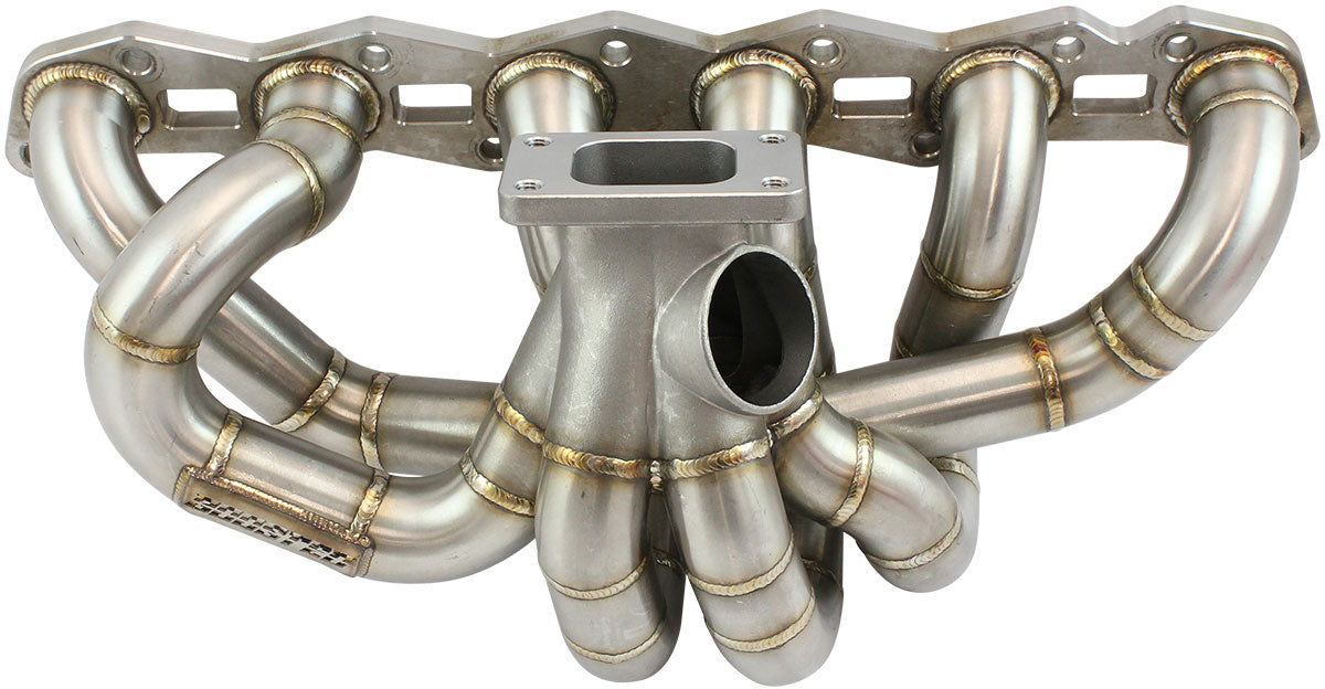 Nissan RB30 T3 Turbo Stainless Steel Manifold   Suits High Mount GT30-GT35 Turbo, with 50mm External Wastegate Flange
