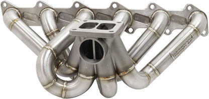 Ford Barra T4 Turbo Stainless Steel Manifold   Suits High Mount GT35-GT42 Turbo, with 50mm External Wastegate Flange