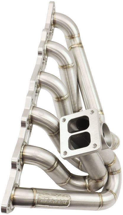 Boosted Nissan RB20/RB25/RB26 T4 Turbo Stainless Manifold  Suits High Mount Forward GT40-GT42 Turbo, with 50mm External Wastegate Flange