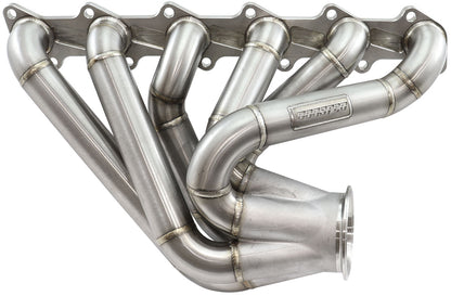 Aeroflow Ford Barra V-Band Pro Mod Stainless Steel Turbo Manifold  Pro Mod Forward Mount with 3.5" V-Band, No Wastegate Port