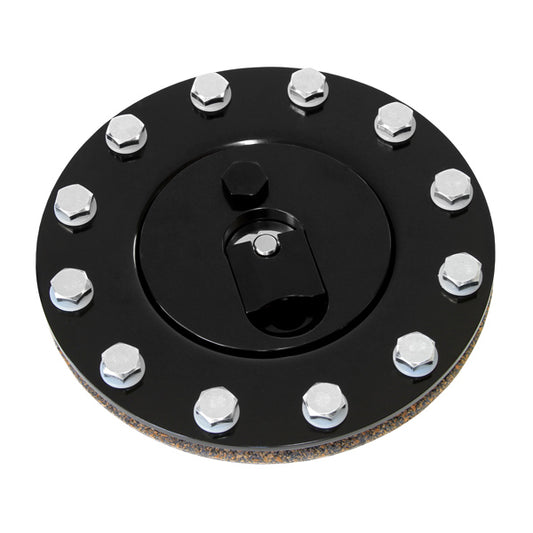 Billet Fuel Cell Cap Assembly (Black)   Suits All Aeroflow Fuel Cells