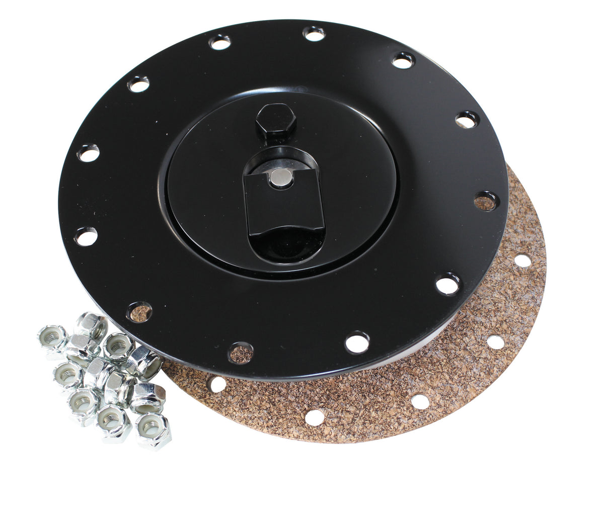 Billet Fuel Cell Cap Assembly   Suits All RCI Fuel Cells, Black Finish