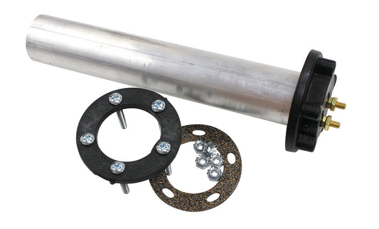 Fuel Sender Unit 0-90 ohm Top Mount Tube Style   10" Deep, 0 ohms Empty, 90 ohms Full.