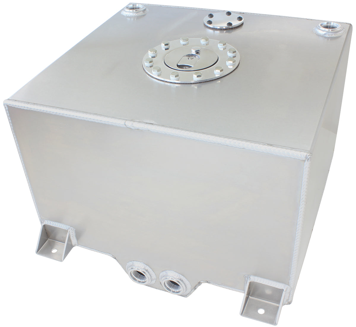 Aluminium 10 Gallon (38L) Fuel Cell with Cavity/Sump   14-15/16" L x 16-1/8" W x 10-1/4" H (38cm x 41cm x 26cm)