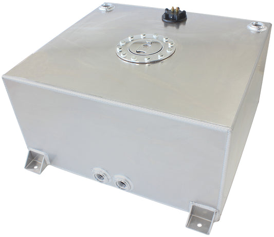 Aluminium 15 Gallon (57L) Fuel Cell with Flat Bottom & Fuel Sender     18-1/8" L x 20-1/16" W x 10-1/4" H (46cm x 51cm x 26cm)