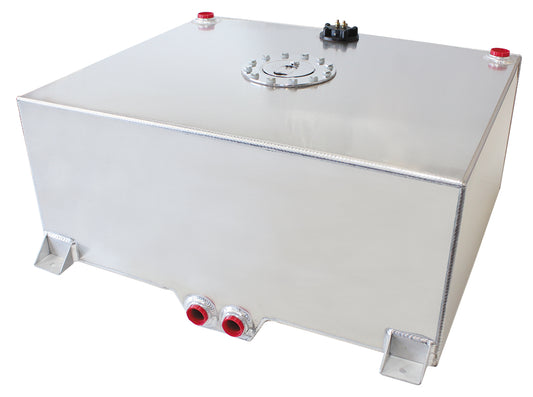 Aluminium 20 Gallon (76L) Fuel Cell with Cavity/Sump & Fuel Sender    20-1/16" L x 24-3/8" W x 10-1/4" H (51cm x 62cm x 26cm)