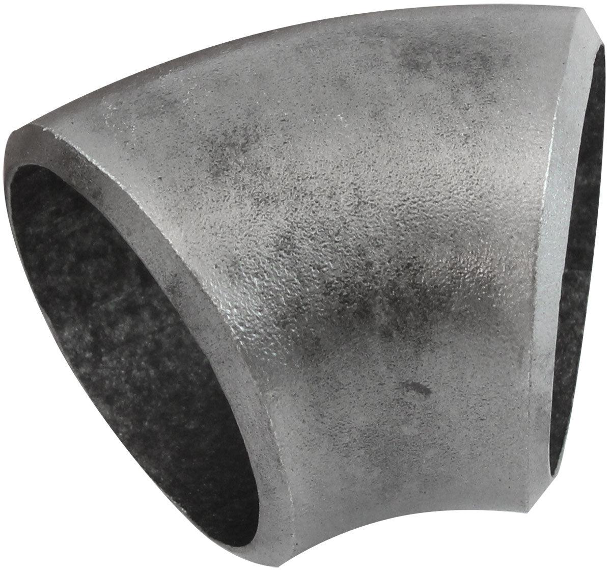 Boosted 1-5/8" (41mm) Steam Pipe Tube, 45 Degree Bend, 1.5D Radius   1/8" Wall Thickness, Carbon Steel Material