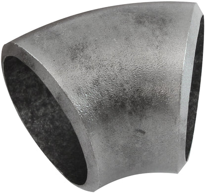 Boosted 1-5/8" (41mm) Steam Pipe Tube, 45 Degree Bend, 1.5D Radius   1/8" Wall Thickness, Carbon Steel Material