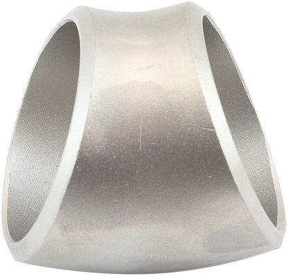 Boosted 2" (52mm) Stainless Steel Tube, 45 Degree Bend, 1.5D Radius   1/8" Wall Thickness, Stainless Steel Material