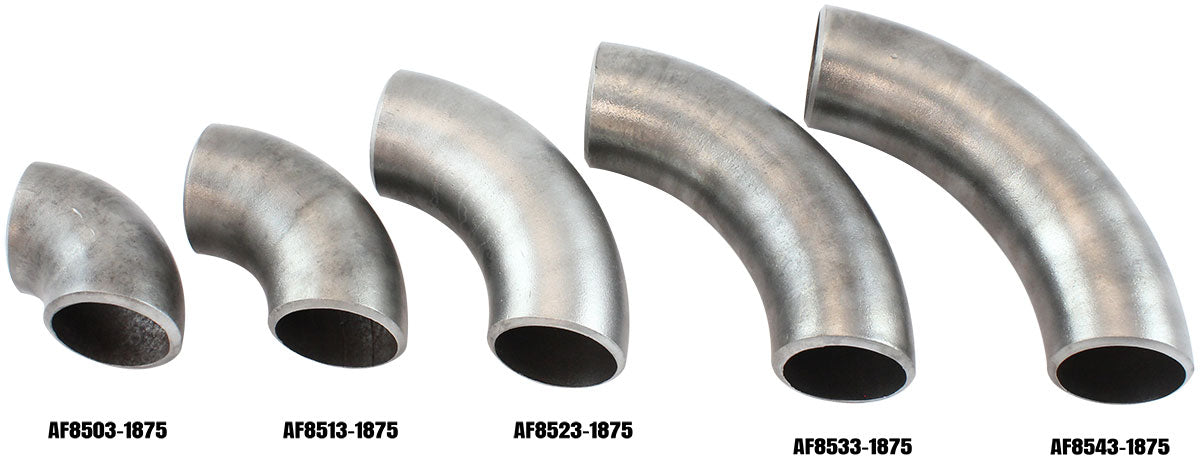 Boosted 1-5/8" (41mm) Steam Pipe Tube, 90 Degree Bend, 1.5D Radius   1/8" Wall Thickness, Carbon Steel Material