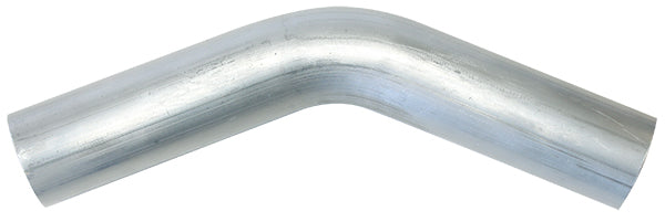 45° Aluminium Mandrel Bend 3" (75mm) Dia.    1/16" (1.63mm) Wall. 5-1/2" (140mm) Leg