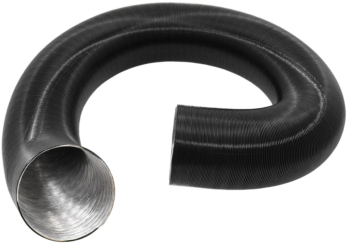 Aeroflow 4" (101.5mm) O.D. Black Aluminium Flexible Duct  1 Meter Compressed Length