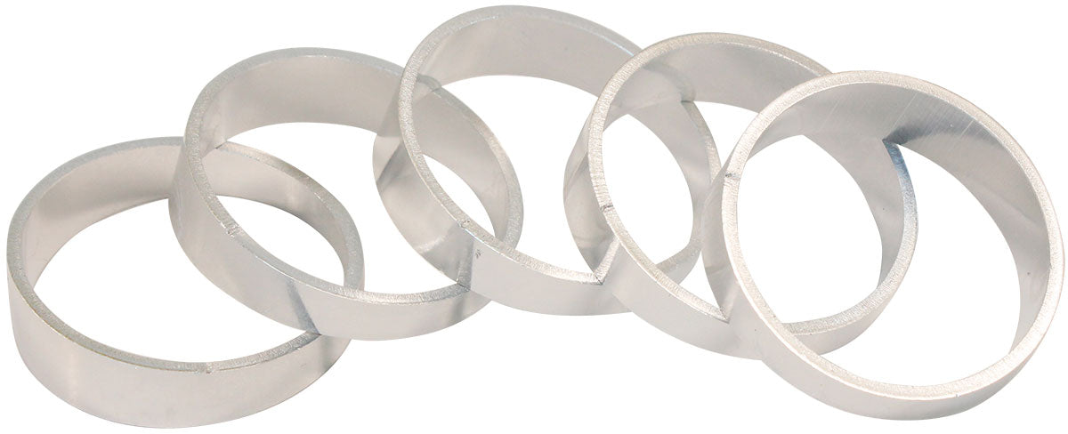 Aluminium 1.5" Pie Cuts  Sold asa Pack of 5 to make a 45° Bend, 1/16" Wall Thickness and 1D Radius