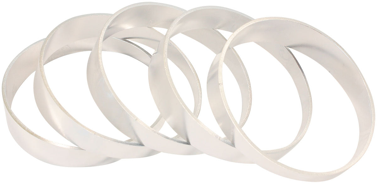 Aluminium 4.00" Pie Cuts  Sold asa Pack of 5 to make a 45° Bend, 1/16" Wall Thickness and 1D Radius
