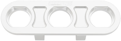 Universal Modular 3-Port Billet Bulkhead Plate   Polished Finish