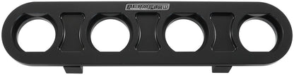 Universal Modular 4-Port Billet Bulkhead Plate   Black Finish