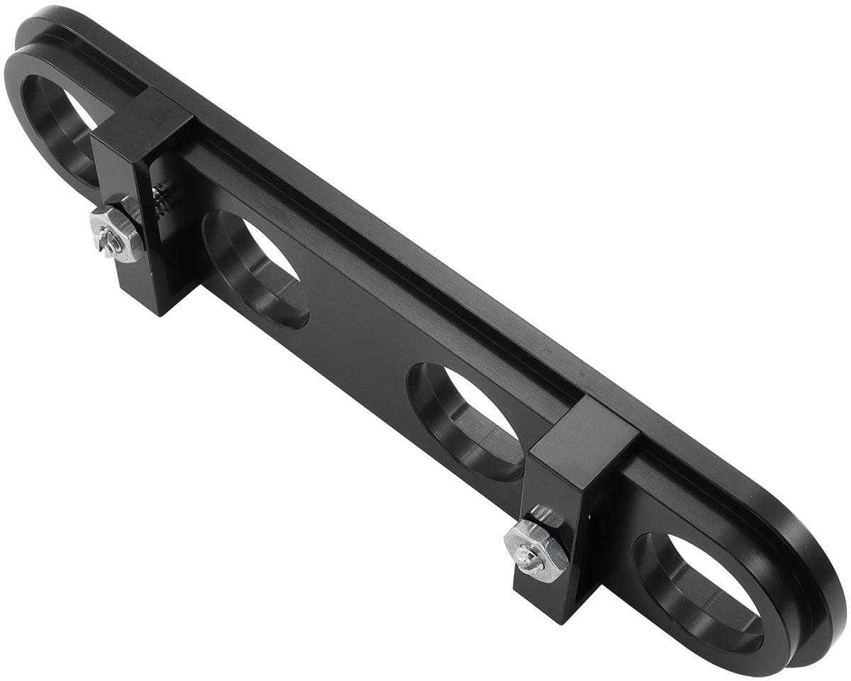 Universal Modular 4-Port Billet Bulkhead Plate   Black Finish
