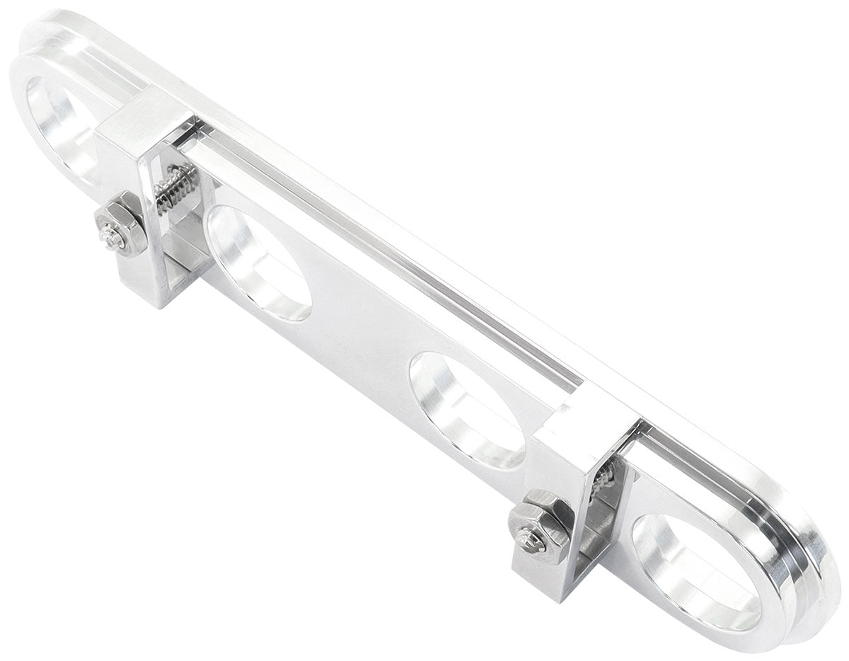 Universal Modular 4-Port Billet Bulkhead Plate   Polished Finish