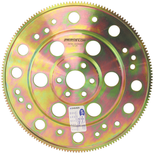 Aeroflow Ford 289-351 Windsor & 351 Cleveland 164 Tooth Internal Balance Billet Flexplate - SFI Approved  Suits 10.5", 10.75" 11.38" & 11.40" Converter Bolt Circles