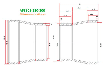 Straight Reducer Cast Pipe, Natural Finish  3-1/2" (89mm) to 3" (76mm) O.D