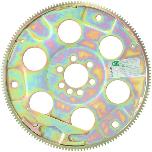 Aeroflow Small Block Chev 1-Piece Rear Main 153 Tooth External Balance Flexplate - SFI Approved  Suits 10.75" & 11.5" Converter Bolt Circle