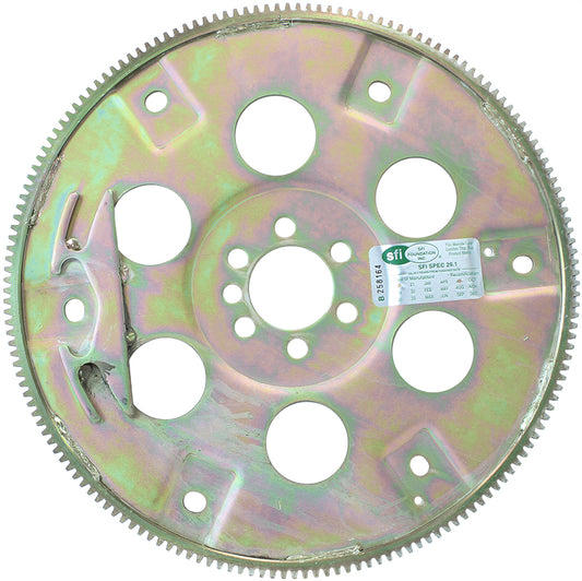 Aeroflow Small Block Chev 1-Piece Rear Main 168 Tooth Internal Balance Flexplate - SFI Approved   Suits 10.75" & 11.5" Converter Bolt Circle