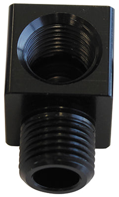 90° Female 1/8" NPT to Male 1/8" NPT Elbow    Black Finish
