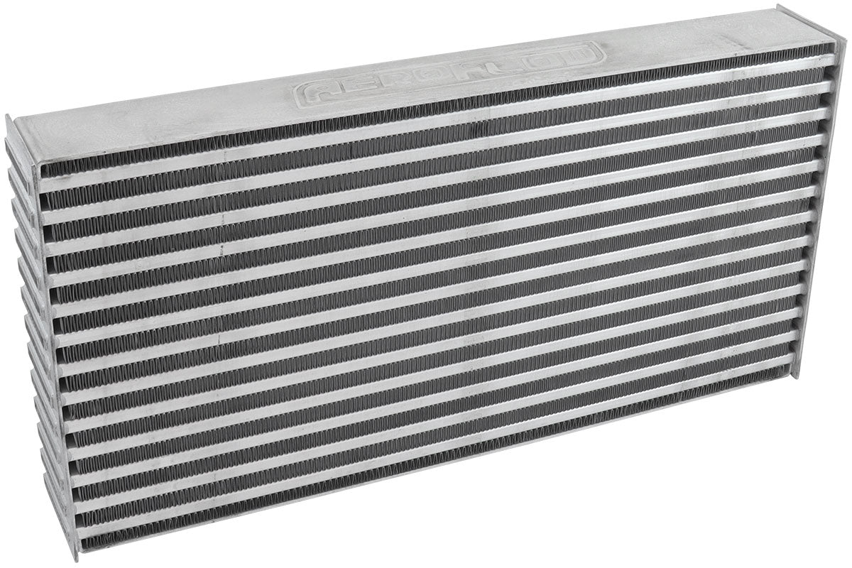Race Series Intercooler 600 x 300 x 76mm CORE only   Raw Aluminium, Universal Design