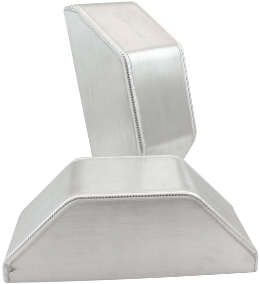 Aeroflow Fabricated Aluminium Intercooler End Tank  Centre Inlet/Outlet, 300mm Tall x 112mm Wide