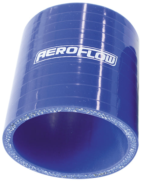 Gloss Blue Straight Silicone Hose 2" (51mm) I.D  3" (76mm) Length. 4-Ply, 13/64"(5.3mm) Wall Thickness