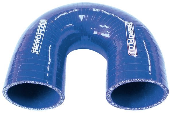 Gloss Blue 180° Silicone Elbow Hose 2-1/2" (63mm) I.D   4-Ply, 5.3mm Wall Thickness, 100mm Leg