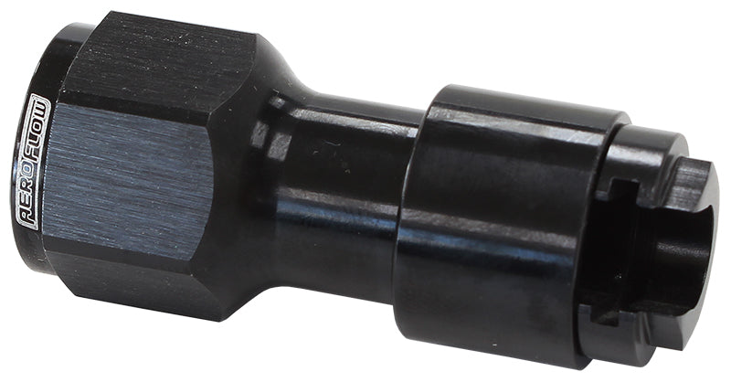 Push-On 5/16" Female EFI Fuel Fitting - Black  With Female -6 ORB