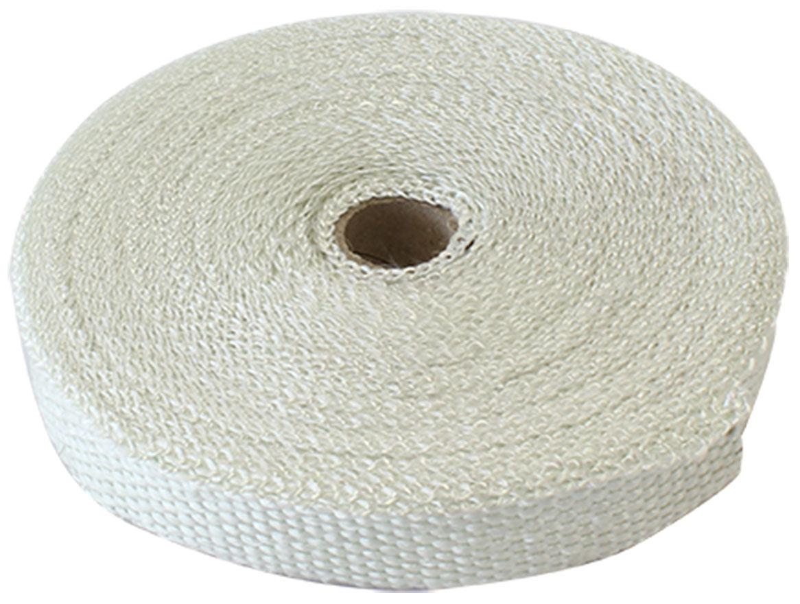 Exhaust Insulation Wrap  1" Wide, 50ft Length, White