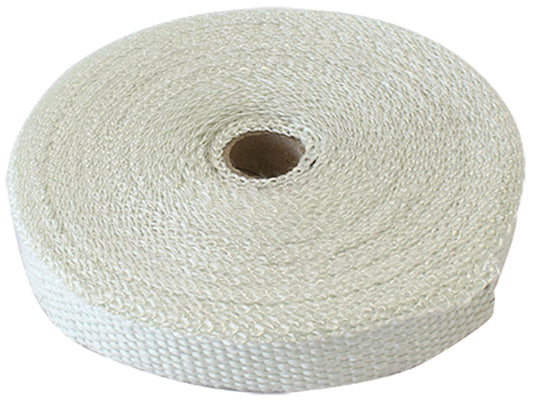 Exhaust Insulation Wrap  1" Wide, 50ft Length, White