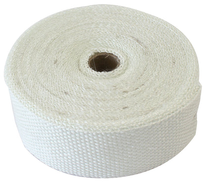 Exhaust Insulation Wrap  2" Wide, 50ft Length, White