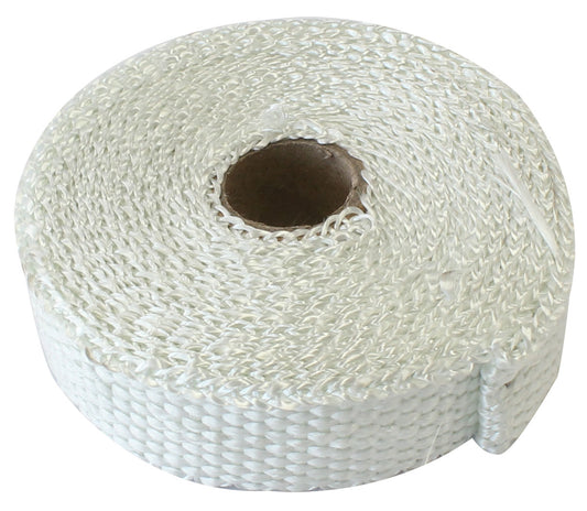 Exhaust Insulation Wrap  1" Wide, 15ft Length, White