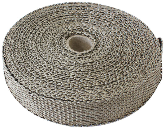 Exhaust Insulation Wrap  1" Wide, 50ft Length, Titanium