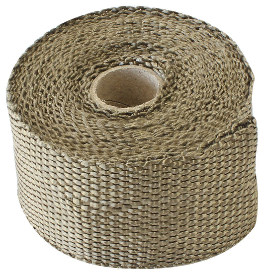 Exhaust Insulation Wrap  2" Wide, 15ft Length, Titanium